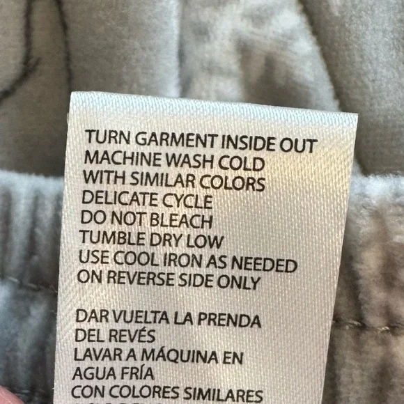 🌈 6/$60 Disney Thumper Snowflake Fleece Jogger Pockets Pajama Bottom White 3X - Picture 6 of 6